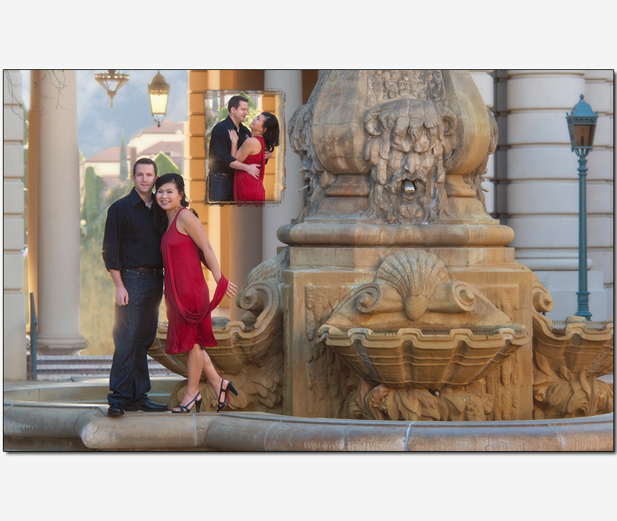 biracial couple engagement session