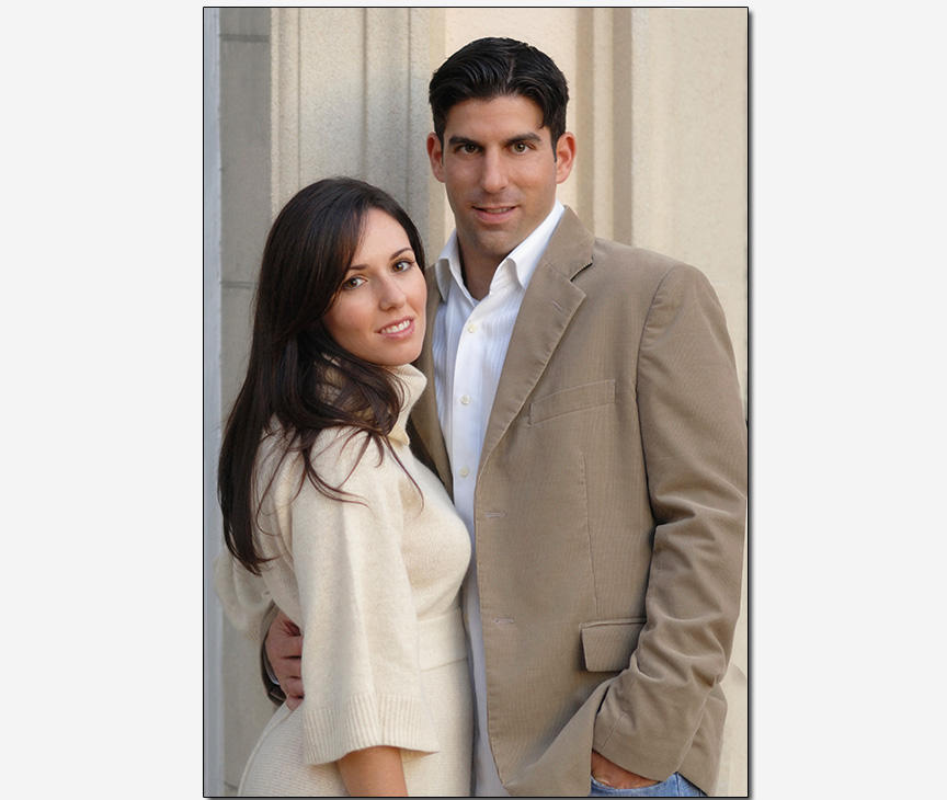 interfaith couple in shades of brown