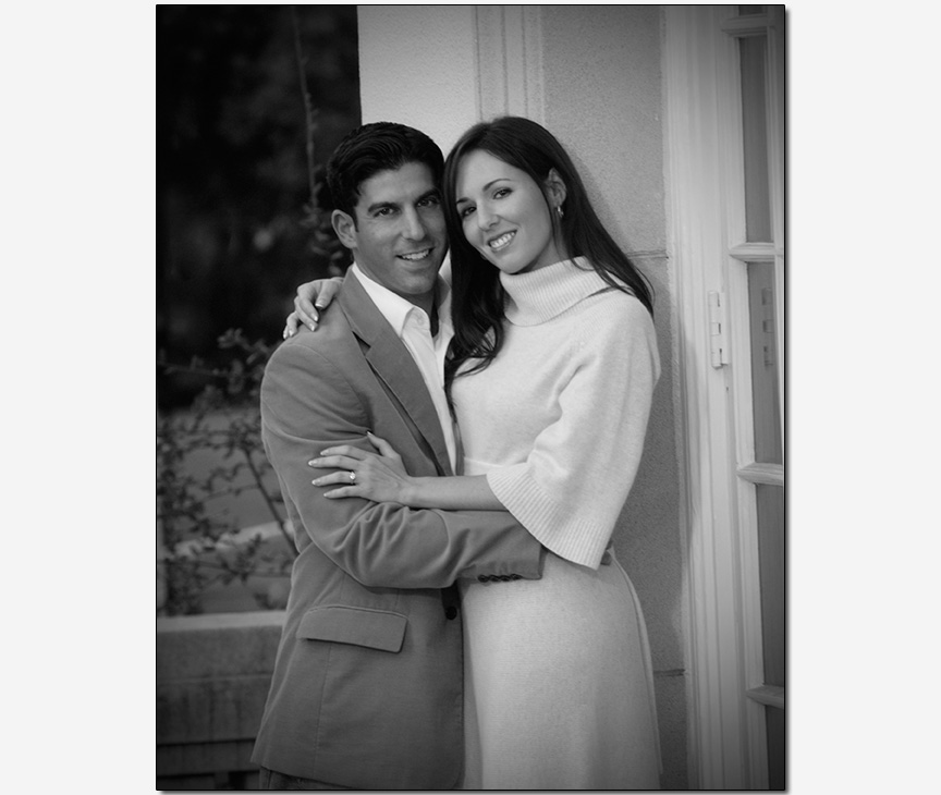 relaxed casual engagement session picture