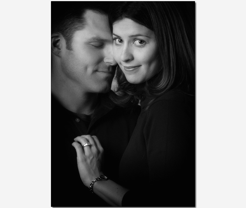 tender romantic engagement session photos